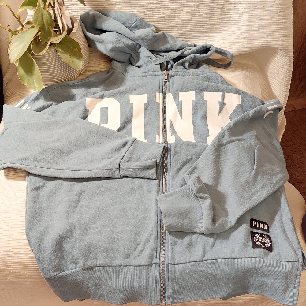 PINK Victoria's Secret Burgundy and Camouflage Hoodies Size XS & S - Picture 3 of 7